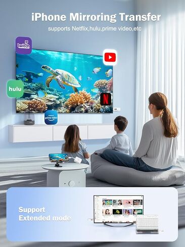 مجموعة جهاز إرسال واستقبال HDMI اللاسلكي من Lemorele - موسع HDMI لاسلكي 1080P@60 هرتز - نطاق مزدوج 2.4/5G، نطاق 98FT/30m - للمسرح المنزلي، اجتماعات المكتب، المحاضرات والتعليم، التوصيل والتشغيل in Kuwait