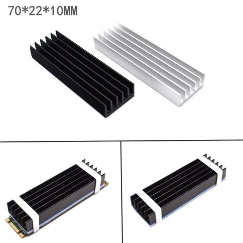 M2 Hard Drive Heat Sink Aluminum 70x22x10mm 2280 NVME SSD PCIE Heatsink Radiator Thermal Cooling Vest Set Thermal Cooling Pad for Laptop in Saudi Arabia