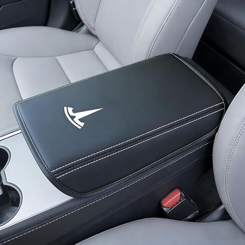 غطاء وحدة التحكم المركزية للسيارة طراز Tesla 3/ الطراز 3 Highland/Model Y/Y Juniper/YL إكسسوارات غطاء مسند الذراع الأوسط المقاوم للماء، وسادة حماية مقاومة للخدش in Kuwait