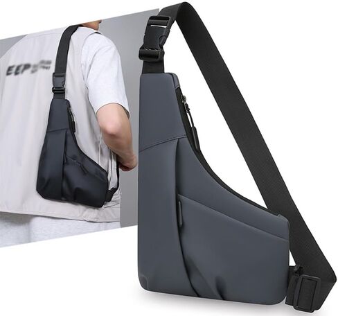 Sling Bag for Men，Multi-Function Backpack Casual Crossbody Chest Bag Adjustable Strap，for Sports，Travel and Hiking Backpack in Saudi Arabia