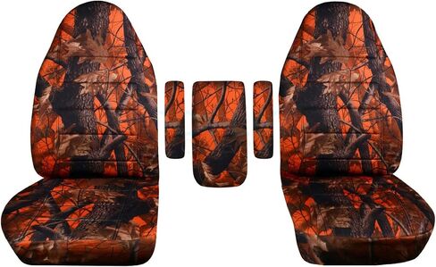 Totally Covers Compatible with 1999-2001 Ford F-150 F-250 F-350 Camo Truck Captains Chairs Seat Covers w 3 Armrest Covers (1 per Seat + Center): Wetland Camouflage (16 Prints) F-Series F150 F250 F350 in Saudi Arabia