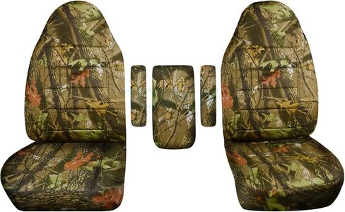 Totally Covers Compatible with 1999-2001 Ford F-150 F-250 F-350 Camo Truck Captains Chairs Seat Covers w 3 Armrest Covers (1 per Seat + Center): Wetland Camouflage (16 Prints) F-Series F150 F250 F350 in Saudi Arabia
