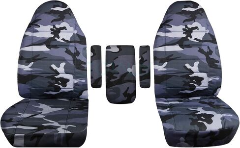 Totally Covers Compatible with 1999-2001 Ford F-150 F-250 F-350 Camo Truck Captains Chairs Seat Covers w 3 Armrest Covers (1 per Seat + Center): Wetland Camouflage (16 Prints) F-Series F150 F250 F350 in Saudi Arabia