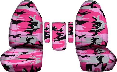 Totally Covers Compatible with 1999-2001 Ford F-150 F-250 F-350 Camo Truck Captains Chairs Seat Covers w 3 Armrest Covers (1 per Seat + Center): Wetland Camouflage (16 Prints) F-Series F150 F250 F350 in Saudi Arabia