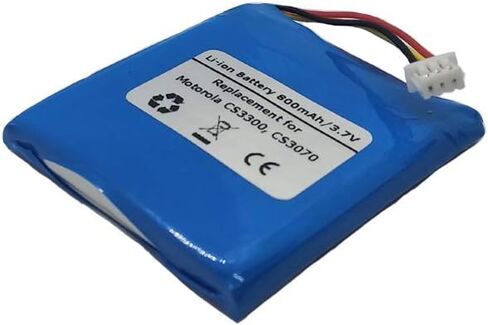 بطارية بديلة PLESIU 3.7 فولت 800 مللي أمبير في الساعة لجهاز Motorola CS3300، CS3070، تناسب Motorola 82-133770-01 ماسحات باركود USB لاسلكية تعمل بالبلوتوث in Kuwait