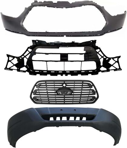 MGWILL Front Bumper Cover Grille Kit Compatible with 2015 2016 2017 2018 2019 Ford Transit 150 250 350 HD Replaces CK4Z17757AA, CK4Z17D957AA in Kuwait