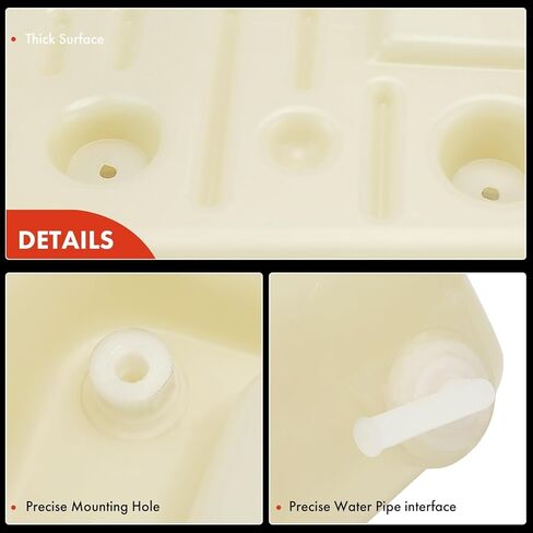 A-Premium Engine Coolant Overflow Recovery Reservoir Tank [W/Cap] Compatible with Freightliner FLD-Class Vehicles - FLD120, FLD112, FLD120SD, Classic XL - 10PSI in Kuwait