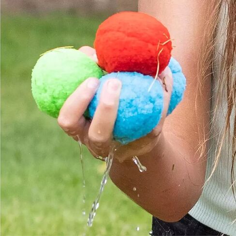 100pcs Reusable Water Balls,Reusable Water Balloons for Outdoor Toy and Games, Water Toys for Kids and Adults,Water Toys for Beach Pool Summer Fun Party in Saudi Arabia