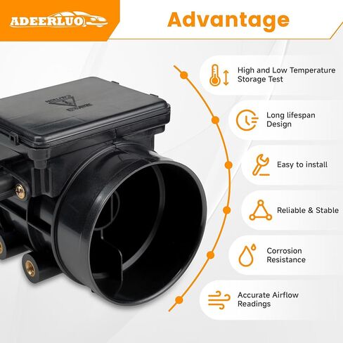 مجموعة عدادات مستشعر تدفق الهواء الشامل مناسبة لـ-Chevy Tracker 1999-2003 for-Mazda Miata 1999-2005 Protege 1999-2003 Protege5 2002 2003 for-Suzuki Vitara 1999-2003 FP3913215 1380065D00 in Kuwait