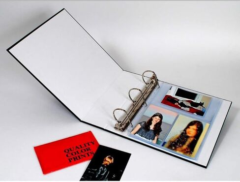 Archival Methods 2.5" Matching Three Ring Binder and Slip Case Set, Holds 10x11" Pages, Black in Saudi Arabia