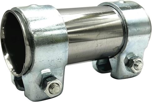 Stainless Steel Exhaust Clamp Pipe Joint Bolts Band Flanges Clamp Ø 45mm x 125mm in Kuwait