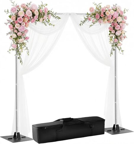 10x10ft Heavy Duty Backdrop Stand, Height/Width Adjustable Backdrop Stand for Parties, Stable Photo Backdrop Stand, Background Stand Backdrop for Wedding, Birthday, Banquet in Kuwait