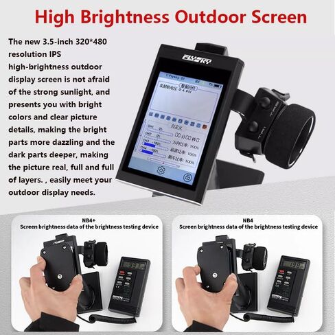 جهاز التحكم عن بعد Flysky Noble NB4+، جهاز إرسال راديو 2.4 جيجا هرتز 8CH AFHDS 3 مع شاشة لمس IPS 3.5 بوصة وجهاز استقبال FGr4S لقارب السيارة RC in Kuwait