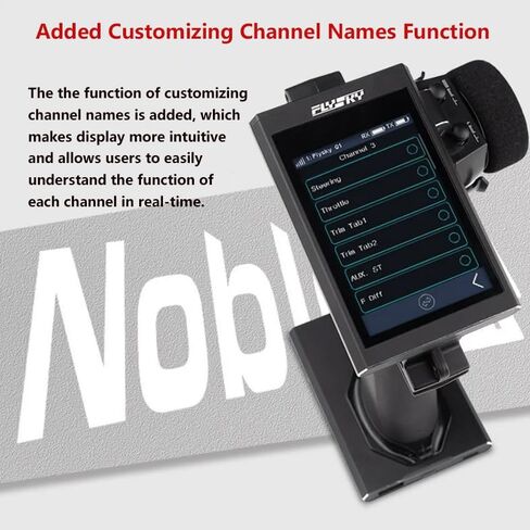 جهاز التحكم عن بعد Flysky Noble NB4+، جهاز إرسال راديو 2.4 جيجا هرتز 8CH AFHDS 3 مع شاشة لمس IPS 3.5 بوصة وجهاز استقبال FGr4S لقارب السيارة RC in Kuwait