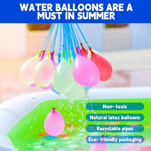999 Pcs Tropical Summer Multicolored Water Balloons Outdoor Play Fun Water Ball Toys forAdults,Boys and Girls in Kuwait