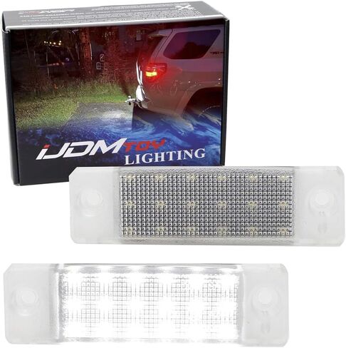iJDMTOY OEM-Fit 3W مجموعة مصابيح لوحة ترخيص LED كاملة متوافقة مع 1996-2022 Toyota 4Runner و2008-2019 Toyota Sequoia، مدعومة بثنائيات LED بيضاء زينون مكونة من 18 قطعة in Kuwait