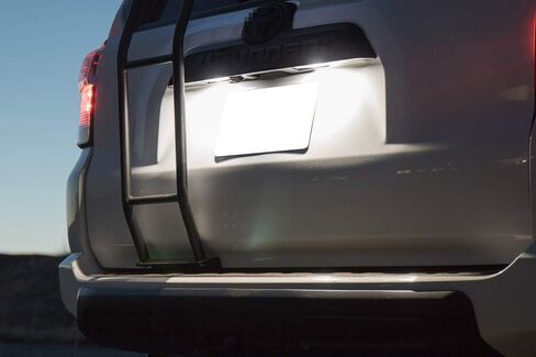 iJDMTOY OEM-Fit 3W مجموعة مصابيح لوحة ترخيص LED كاملة متوافقة مع 1996-2022 Toyota 4Runner و2008-2019 Toyota Sequoia، مدعومة بثنائيات LED بيضاء زينون مكونة من 18 قطعة in Kuwait