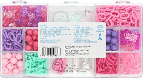 Creatology Pop Charm Bead Kit Multipack Charms for DIY Jewelry, Accessories & Kids’ Crafts, 12 Pack in Saudi Arabia