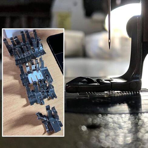28 PCS Industrial Sewing Machine Presser feet Set Compatible with JUKI DDL-555 DDL-5550 DDL-5600 DDL-8300 Singer 188K 191D 195K 196K Brother B705 B70 7B715 B716 B735 in Kuwait