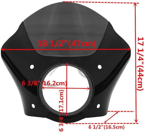 Green-L Gauntlet Headlight Fairing with Windshield Windscreen and Trigger Lock Mount Clamps Fit for Harley Sportster XL883 XL1200 1988-2022 in Kuwait