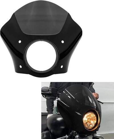 Green-L Gauntlet Headlight Fairing with Windshield Windscreen and Trigger Lock Mount Clamps Fit for Harley Sportster XL883 XL1200 1988-2022 in Kuwait