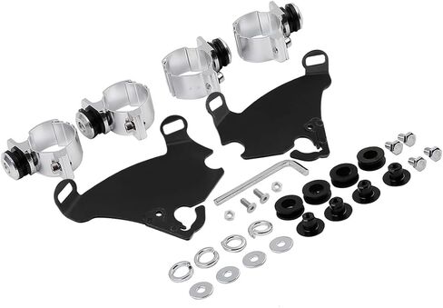 Green-L Gauntlet Headlight Fairing with Windshield Windscreen and Trigger Lock Mount Clamps Fit for Harley Sportster XL883 XL1200 1988-2022 in Kuwait