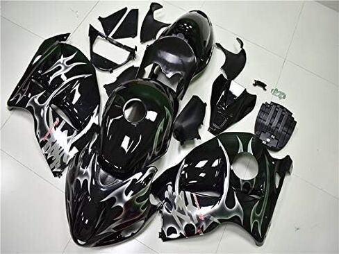 MC فضي أسود كامل هدية تناسب 1998-2007 هايابوسا Gen1 GSXR 1300 GSX-R قالب حقن ABS البلاستيك هيكل السيارة الجديد 1999 2000 2001 2002 2003 2004 2005 2006 M57 in Kuwait