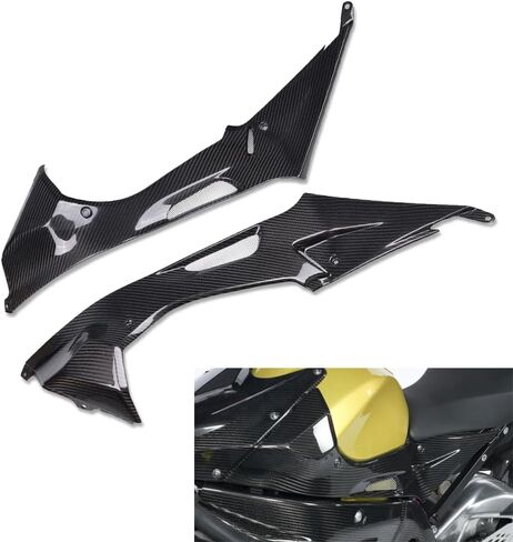 100% Real 3K Carbon Fiber Tank Side Panel Fairing Fit for BMW 2009-2014 S1000RR Glossy Twill Weave nt01 in Kuwait