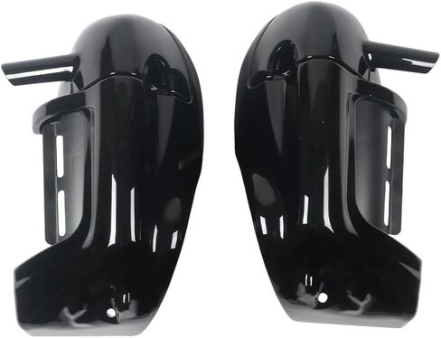 Lower Vented Leg Fairing + 6.5" Speakers W/Grills For Harley Touring 1983-2013 Road King Electra Street Glide Ultra Classic Vivid Black in Saudi Arabia