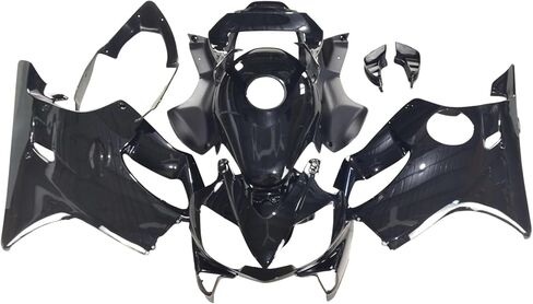 ABS Plastic Fairing Kit Fit for 2001 2002 2003 Honda CBR600F4i 01 02 03 CBR 600 F4i Motorcycle Injection Molding Fairings Kit Bodywork Body Frame Body Kit - Gloss Black in Saudi Arabia