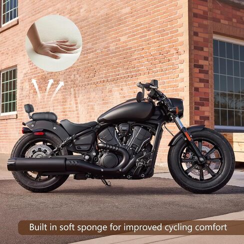 مقعد الركاب مع مسند الظهر لنماذج 2025 2026 Scout Bobber للدراجة النارية مقعد الركاب الخلفي للكشافة الهندية Bobber Sixty Classic Limited 25-26 Pillion مع مسند الظهر - أسود in Kuwait