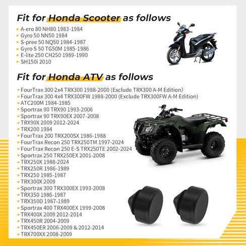 M MATI 2 قطعة وسادة مطاطية للمقعد لهوندا ATV UTV دراجة نارية سكوتر TRX250X TRX250 FourTrax 300 ST1100 Transalp 600 CRF300L CRF250L TRX350 TRX450R 1985-2024 77215-GC2-000 in Kuwait
