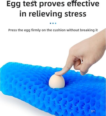 Summer ice pad Honeycomb Gel Office Chair Cushion, Long Sitting Silicone Butt pad, car Cool seat Cushion in Saudi Arabia