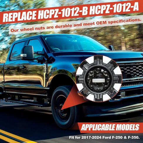 32 قطعة من مسامير العروة السوداء M14x1.5 لسيارة Ford F-250 F-350 2017-2022، سداسية 21 مم مع غسالات مرفقة، استبدال OEM HCPZ-1012-A HCPZ-1012-B in Kuwait