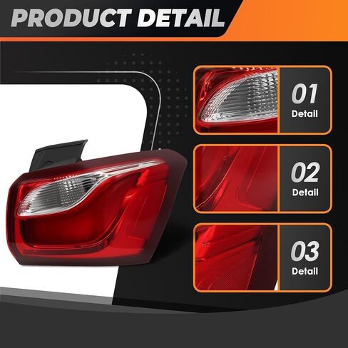 Passenger Side Tail Light Assembly Compatible with 2018-2021 Equinox LTZ/RS/Premier Rear Brake Lamp Taillight 84769838 in Kuwait