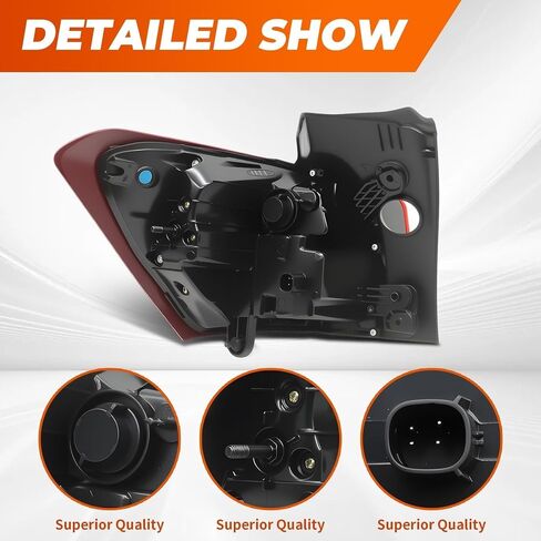 Passenger Side Tail Light Assembly Compatible with 2018-2021 Equinox LTZ/RS/Premier Rear Brake Lamp Taillight 84769838 in Kuwait