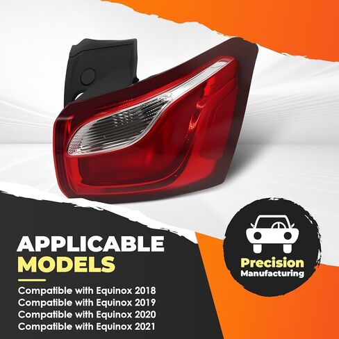 Passenger Side Tail Light Assembly Compatible with 2018-2021 Equinox LTZ/RS/Premier Rear Brake Lamp Taillight 84769838 in Kuwait