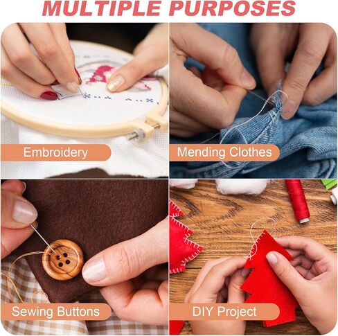 96 Pcs Sewing Thread Kit with Bobbins for Sewing Machine, 48 Colors Polyester Prewound Bobbins for Sewing, Emergency use, Travel, Hand Sewing Machines, DIY, and Home use, 400 Yards in Saudi Arabia