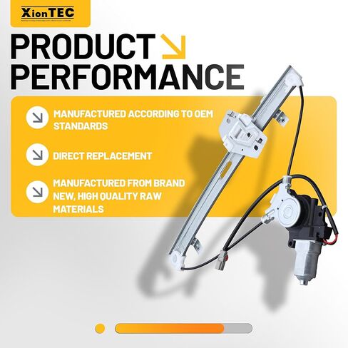 Power Window Regulator with Motor Rear Driver Side Compatible with Acura MDX 2001 2002 2003 2004 2005 2006 Replace# 72750S3VA03 748-558 in Kuwait
