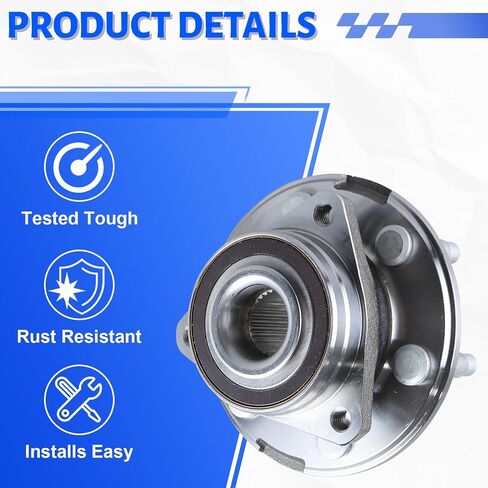 2 x 513289 Front or Rear Wheel Bearing Hub Assembly with 6 Lug Compatible with Cadillac SRX 2010-2016, Fit for Saab 9-4X 2011 in Saudi Arabia