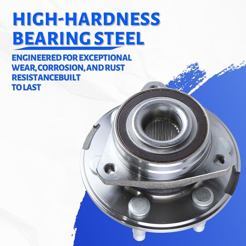 2 x 513289 Front or Rear Wheel Bearing Hub Assembly with 6 Lug Compatible with Cadillac SRX 2010-2016, Fit for Saab 9-4X 2011 in Saudi Arabia