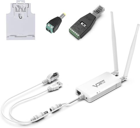 VONETS VAP11S-232 300Mbps WiFi to Ethernet Adapter 2.4G WiFi Bridge/Repeater/Mini Router/ RJ45 to RS232 Serial Server with 2 RJ45 Ports/Antennas USB/DC Powered for DVR Monitor Network Devices in Kuwait