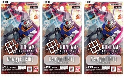 حزمة معززة لألعاب الورق Gundam - Newtype Rising (GD01) (اليابانية) - 3 مجموعات - 18 بطاقة in Kuwait