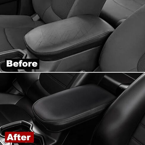 غطاء مسند ذراع وحدة التحكم المركزية من DIAMOOKY لملحقات Toyota RAV4 2019-2025، غطاء غطاء وحدة التحكم الوسطى من الجلد Rav 4، واقي وسادة مسند الذراع لدعم المرفق (ليس لعام 2026+) in Kuwait