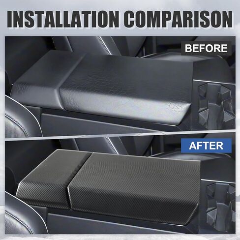 Center Console Cover for Tesla Cybertruck 2023-2025 Carbon Fiber Arm Rest Cover in Saudi Arabia