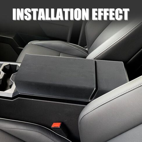 Center Console Cover for Tesla Cybertruck 2023-2025 Carbon Fiber Arm Rest Cover in Saudi Arabia