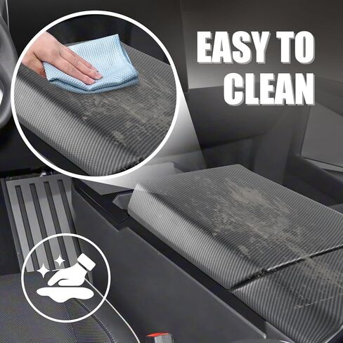 Center Console Cover for Tesla Cybertruck 2023-2025 Carbon Fiber Arm Rest Cover in Saudi Arabia