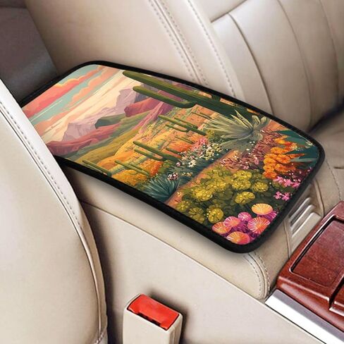 Goth Bat Rose Center Console Cover Pad, Car Armrest Seat Box Cover Cushion Universal for Most Vehicle SUV Truck, Car Interior Accessories Decor, Protect from Pet Claws & Dirt in Saudi Arabia