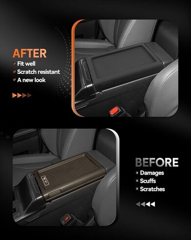 for 2026+ Toyota RAV4 Center Console Cover Armrest Box Protector Pad – Silicone Anti-Scratch Interior 2026 RAV4 (6th Generation Facelift) Accessories in Saudi Arabia