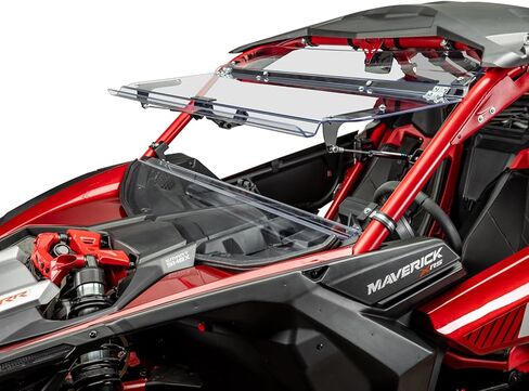 Field Issue Can-Am Maverick X3 Flip Windshield, Scratch-Resistant Hard-Coated 1/4" Polycarbonate Windshield Compatible with 2017-2026 Can Am Maverick X3 64" & 72", 2-Seat & MAX UTV Accessories in Kuwait